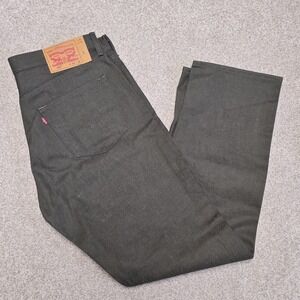 Levi's 501 Straight Leg White Oak Cone Denim Button Fly Jeans 36x32 Green